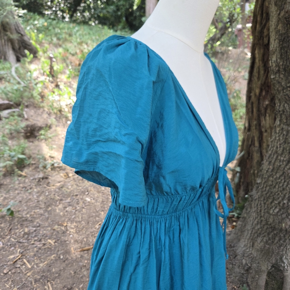 Revolve YFB Young Fabulous And Broke Elegant Teal Maxi Dress - Picture 5 of 8